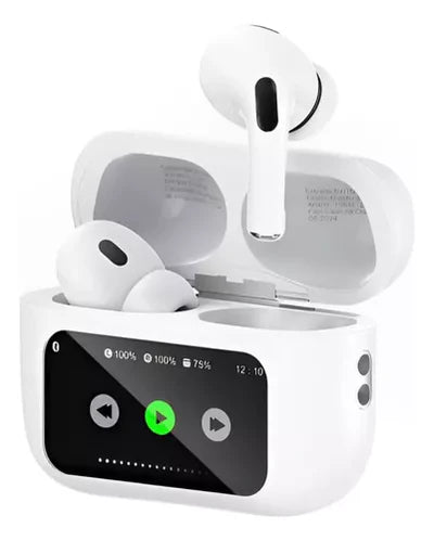 Pague 1 Leve 2 Fones De Ouvido Sem Fio A9 Pro Touch Screen - Tela Led - Cancelamento de Ruído