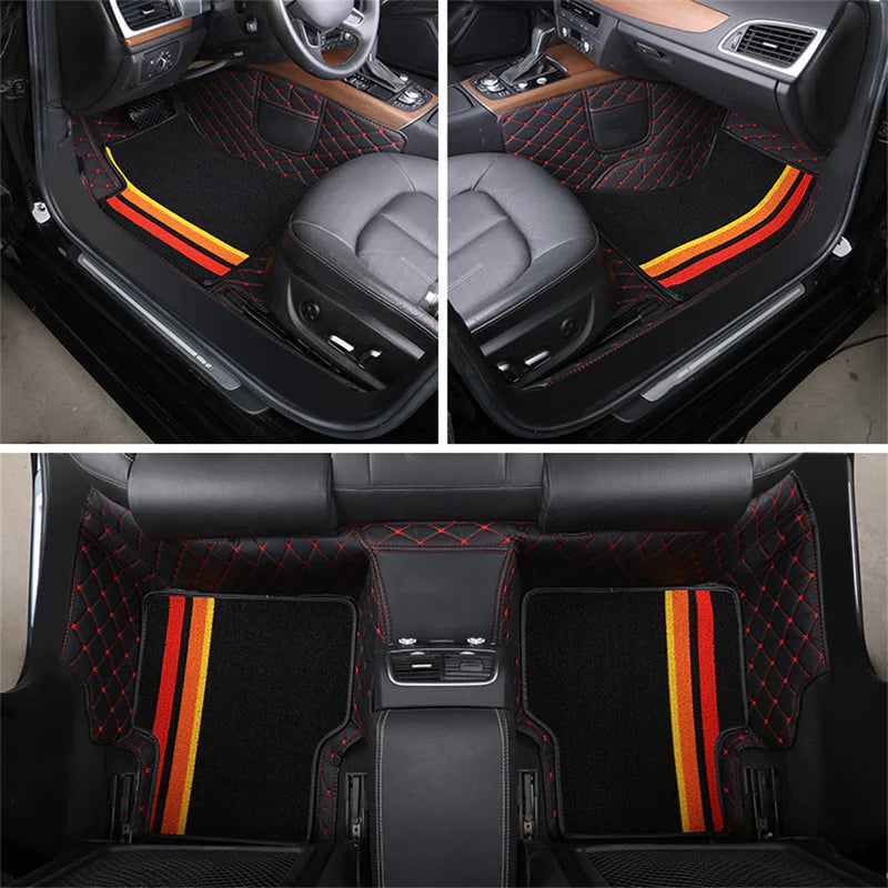 Kit de Tapetes Automotivos Universal Luxo + Conforto e Estilo Exclusivo para seu Carro ( 4 Peças)  SÓ HOJE