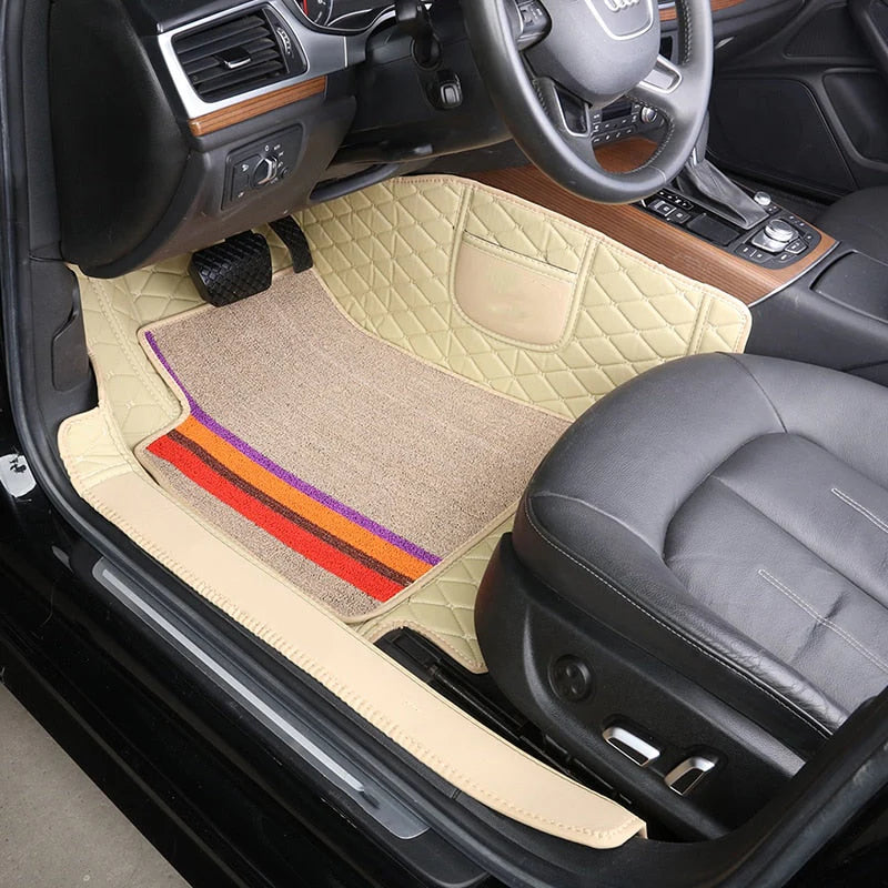 Kit de Tapetes Automotivos Universal Luxo + Conforto e Estilo Exclusivo para seu Carro ( 4 Peças)  SÓ HOJE