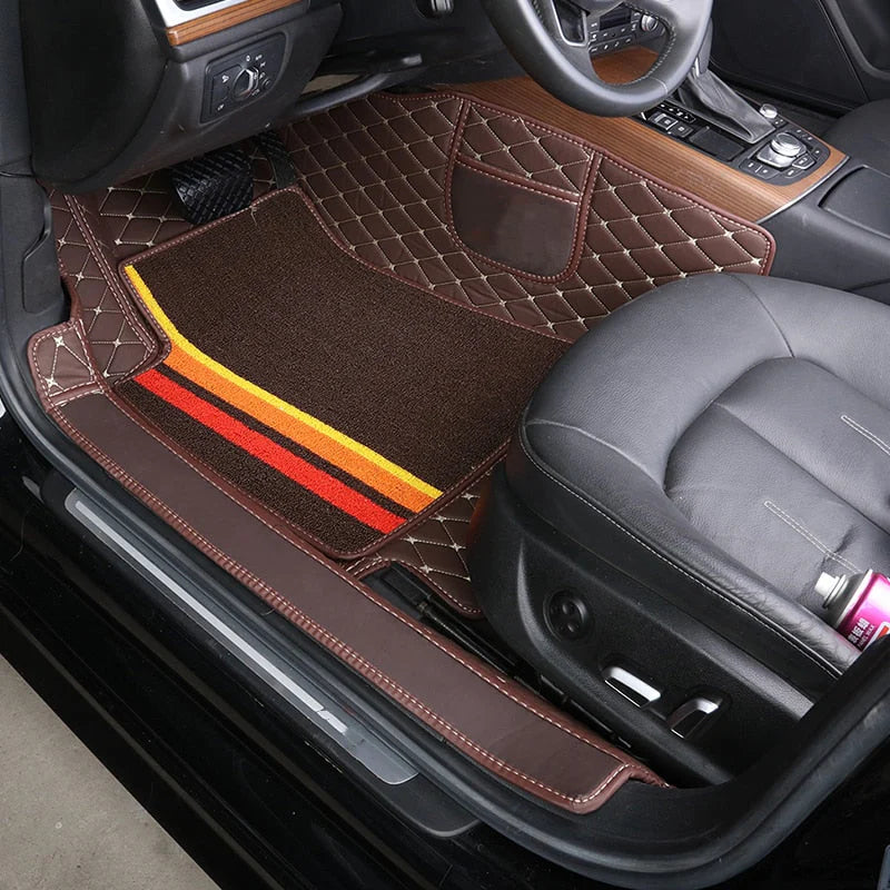 Kit de Tapetes Automotivos Universal Luxo + Conforto e Estilo Exclusivo para seu Carro ( 4 Peças)  SÓ HOJE